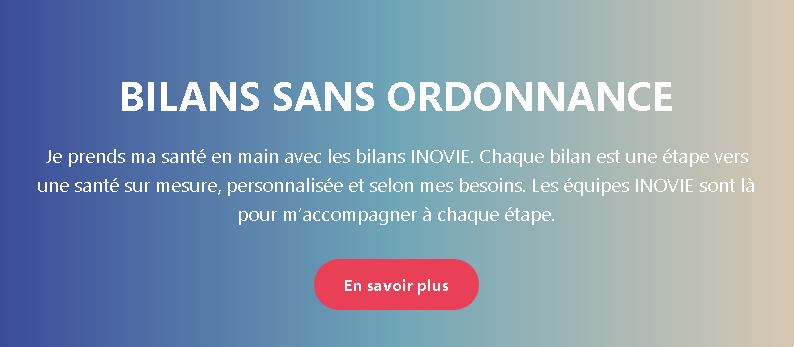 Bilans sans ordonnance